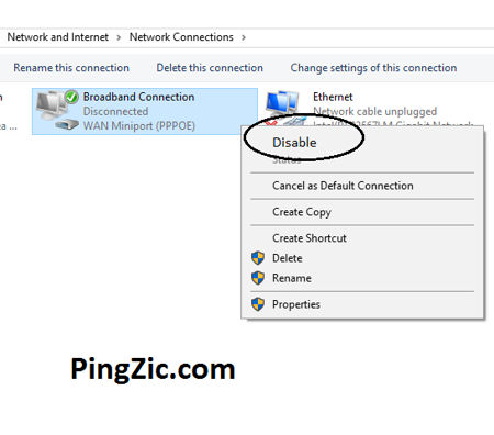 Disable-any-other-Connection