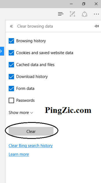 Clear-Bing-Search-history