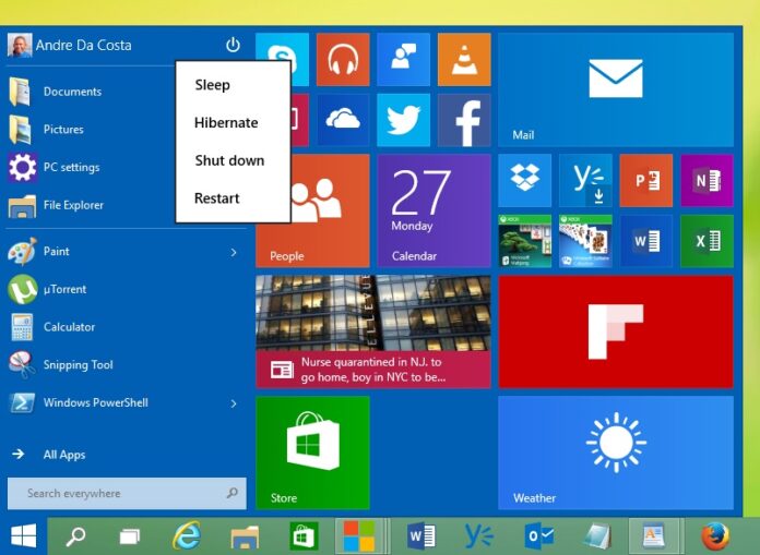 How to Add Hibernate Button in Start Menu of Windows 10